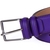 Purple Stitched Edge Bright Leather Belt