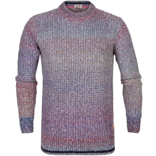 Gradient Chunky Rib Knit Pullover-knitwear-Fifth Avenue Menswear