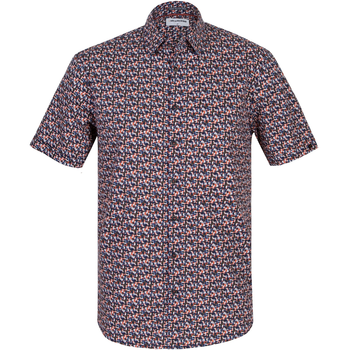 Abstract Geometric Print Short Sleeve Shirt