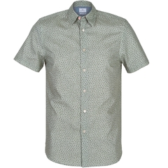 Tailored Fit Small Flowers Print Short Sleeve Shirt-FA2 Online Outlet Store