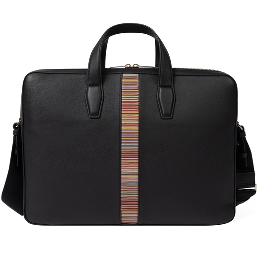 Signature Stripe Double Zip Folio Bag-gifts-Fifth Avenue Menswear
