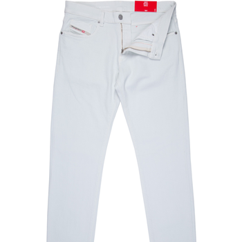 D-Strukt Slim Fit White Stretch Denim Jeans