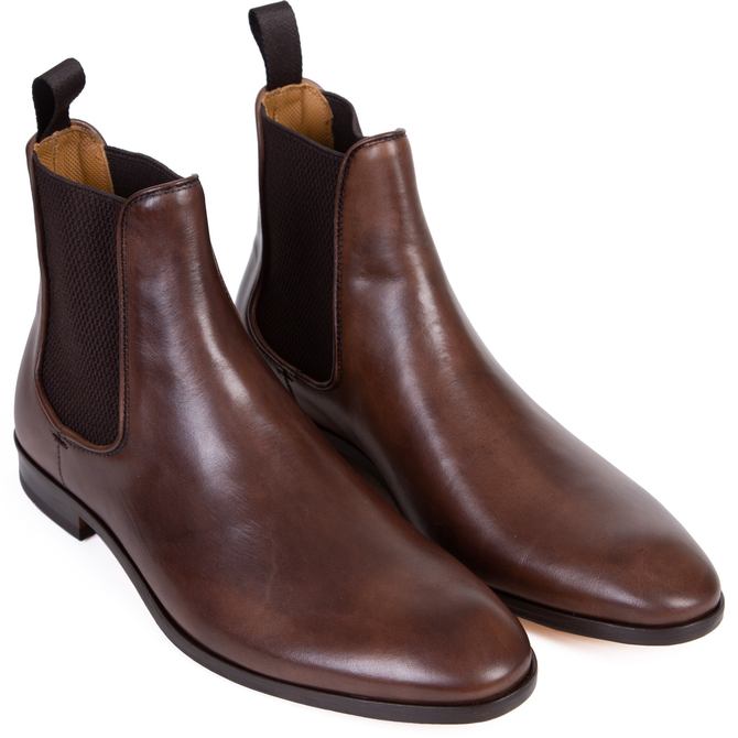 Vinny Anticato Leather Chelsea Boots