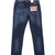 Regular Slim Fit Double Dyed Dark Aged Denim Jeans