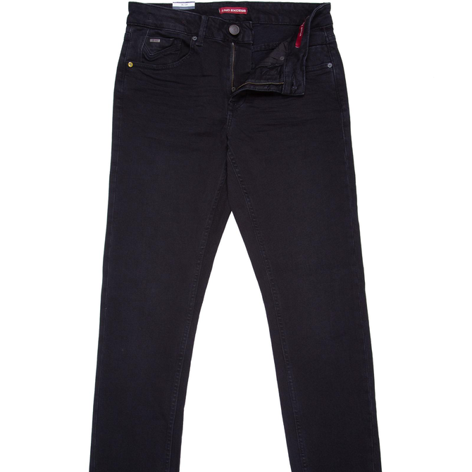 Regular Slim Fit Black Stretch Denim Jeans