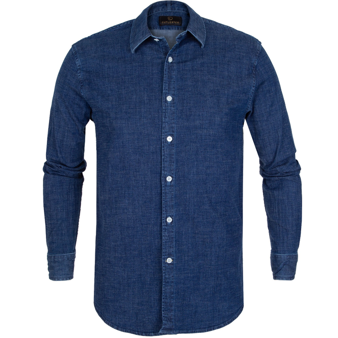 Slim Fit Blake Denim Stretch Cotton Shirt
