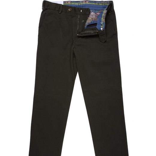 Oslo Luxury Colourfast Stretch Cotton Travel Chino-trousers-Fifth Avenue Menswear