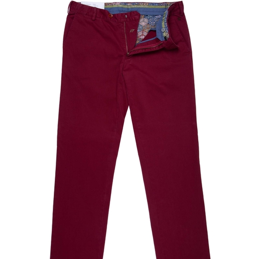 Oslo Luxury Colourfast Stretch Cotton Travel Chino-trousers-Fifth Avenue Menswear