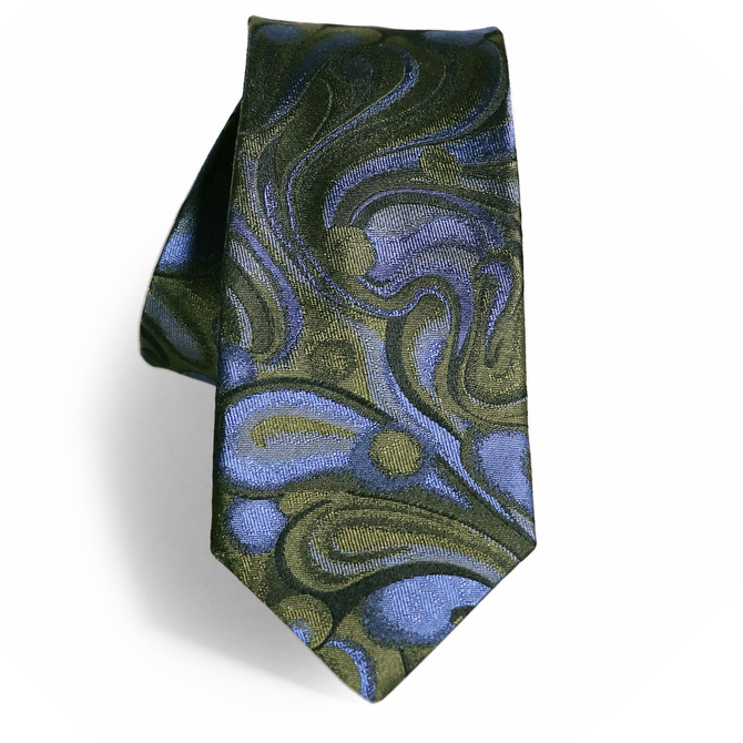 Limited Edition Cannes Abstract Pattern Silk Tie