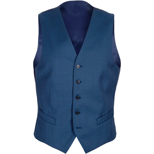 Mighty Blue Wool Dress Waistcoat-suit sale-Fifth Avenue Menswear