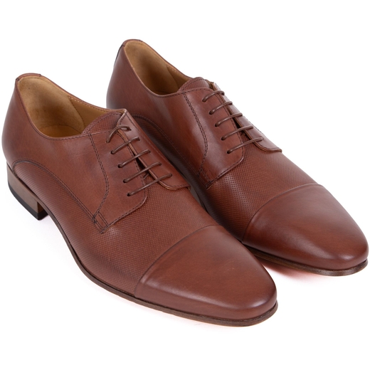 Zane Leather Toecap Derby Dress Shoe-wedding-Fifth Avenue Menswear