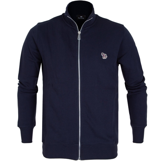 Organic Cotton Zebra Logo Zip-Up Track Top-loungewear-Fifth Avenue Menswear