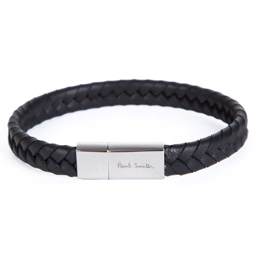 Two-Tone Braided Leather Bracelet-gifts-Fifth Avenue Menswear