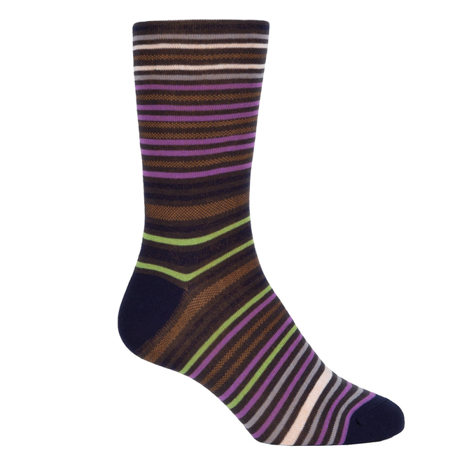 Gavin Stripe Cotton Socks