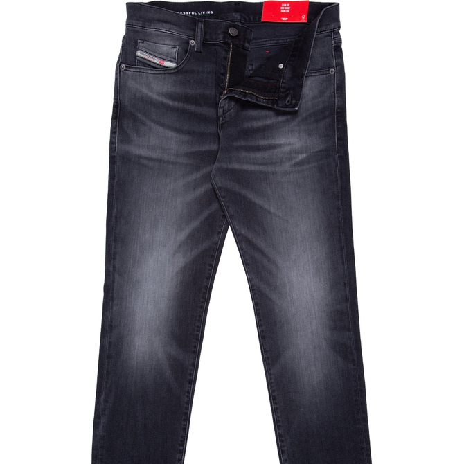 D-Strukt Slim Fit Aged Black Stretch Denim Jeans