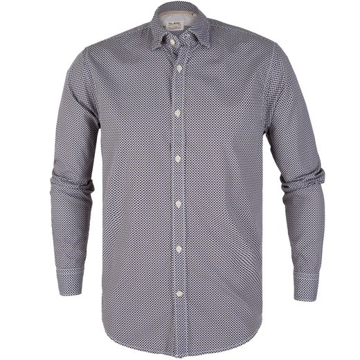 Treviso Geometric Print Casual Cotton Shirt-new online-Fifth Avenue Menswear
