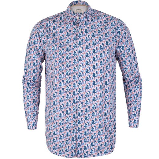 Treviso Floral Print Casual Cotton Shirt-new online-Fifth Avenue Menswear