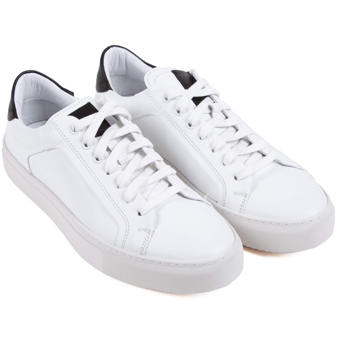 White Byron Leather Sneakers