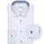 Contemporary Fit Luxury Cotton Twill Dress Shirt With Floral Print Trim