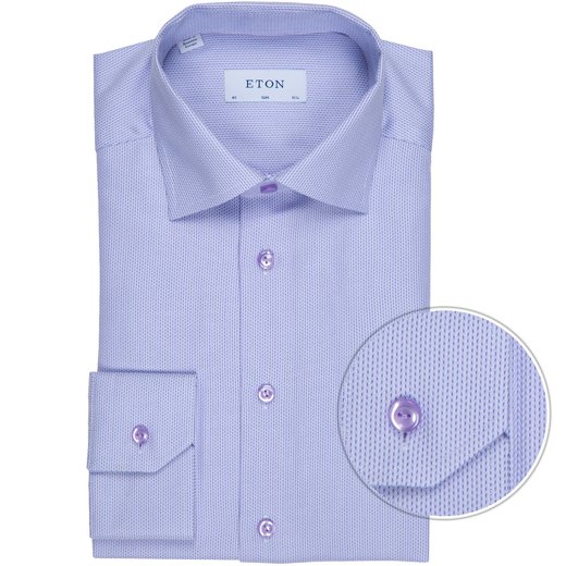 Slim Fit Luxury Cotton Twill Herringbone Stripe Dress Shirt-new online-Fifth Avenue Menswear