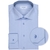 Slim Fit Luxury Cotton Twill Dress Shirt With Floral Print Trim