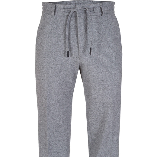 Pace Drawstring Stretch Melange Knit Dress Trousers-new online-Fifth Avenue Menswear