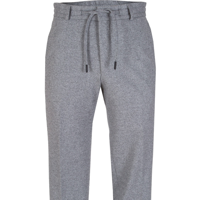 Pace Drawstring Stretch Melange Knit Dress Trousers