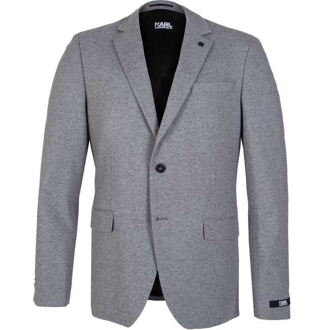 Clever Stretch Melange Knit Dress Jacket