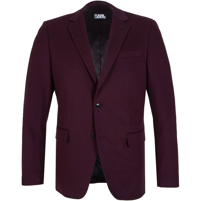 Plum Clever Stretch Knit Dress Jacket