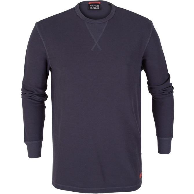 Regular Fit Waffle Knit Crew T-Shirt