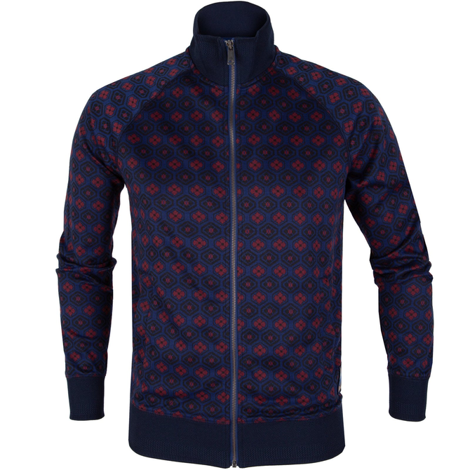 Zip-up Jacquard Track Top