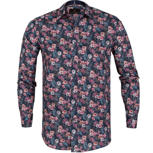 Blake Stretch Cotton Floral Print Shirt-new online-Fifth Avenue Menswear