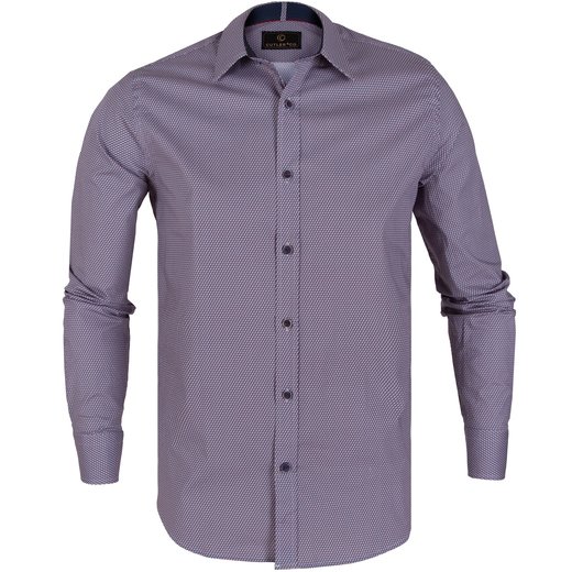 Blake Stretch Cotton Micro Geometric Print Shirt-new online-Fifth Avenue Menswear