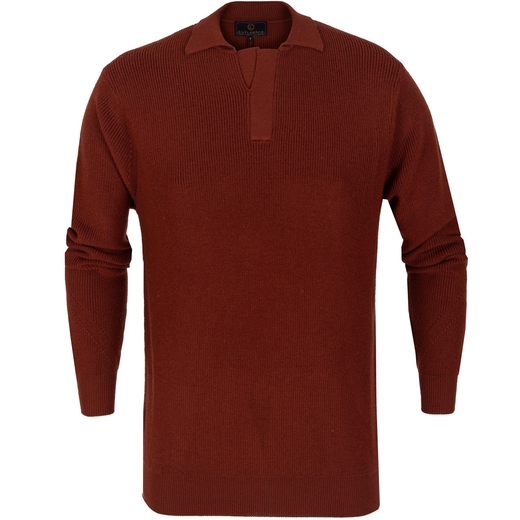 Oliver Merino Wool Polo Neck Pullover-new online-Fifth Avenue Menswear