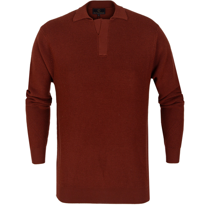 Oliver Merino Wool Polo Neck Pullover