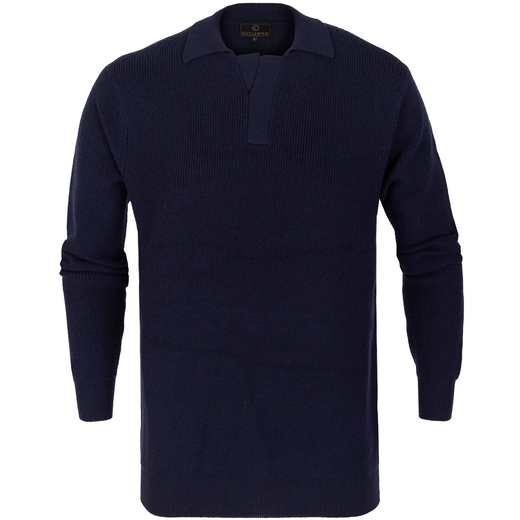 Oliver Merino Wool Polo Neck Pullover-new online-Fifth Avenue Menswear
