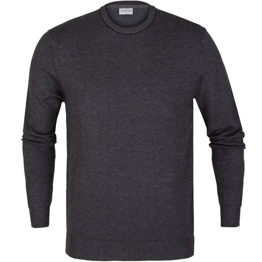 Fine Stripe 2-Tone Marle Knit Pullover-new online-Fifth Avenue Menswear
