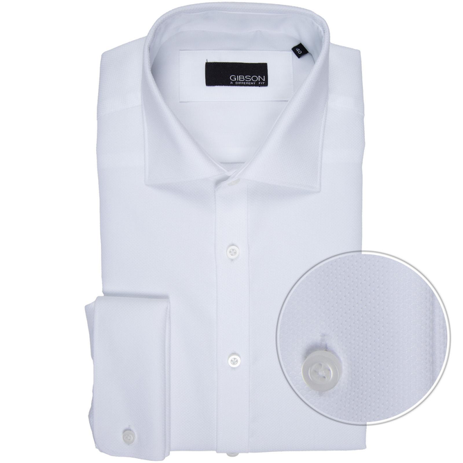 Archie Slim Fit Formal Double Cuff Shirt