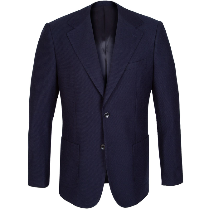 Devin Wool Blend Stretch Knit Blazer