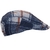 Bold Check Stretch Knit Flat Cap