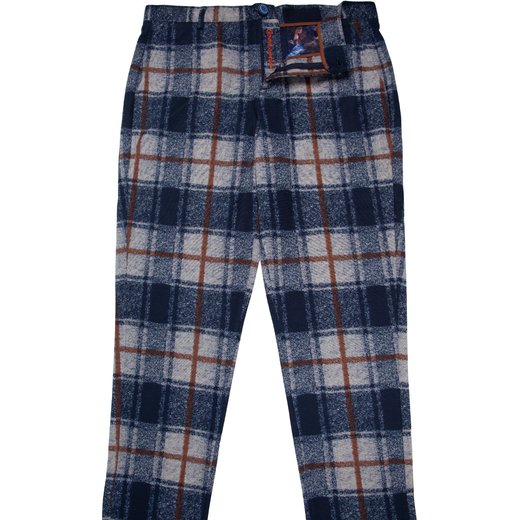 Bold Check Stretch Knit Trousers-new online-Fifth Avenue Menswear