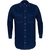Regular Fit Indigo Twill Denim Domed Front Shirt