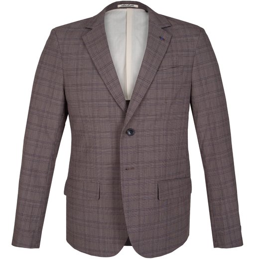 Single Breasted Check Blazer-new online-Fifth Avenue Menswear