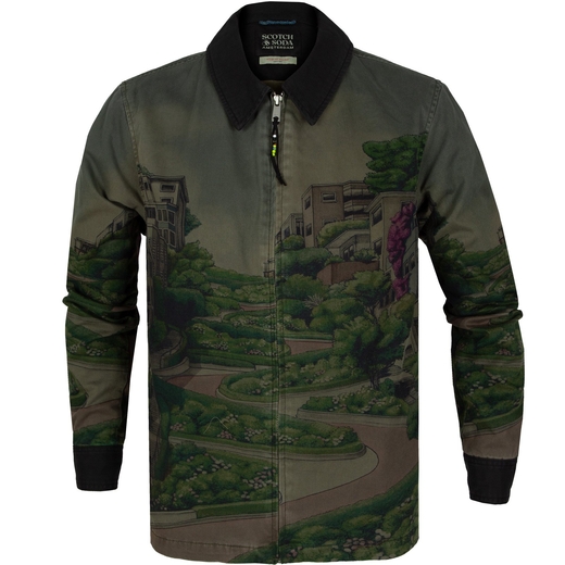 Lombard Street Print Casual Jacket-new online-Fifth Avenue Menswear