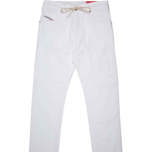 Krooley-B White Jogg Jeans-new online-Fifth Avenue Menswear