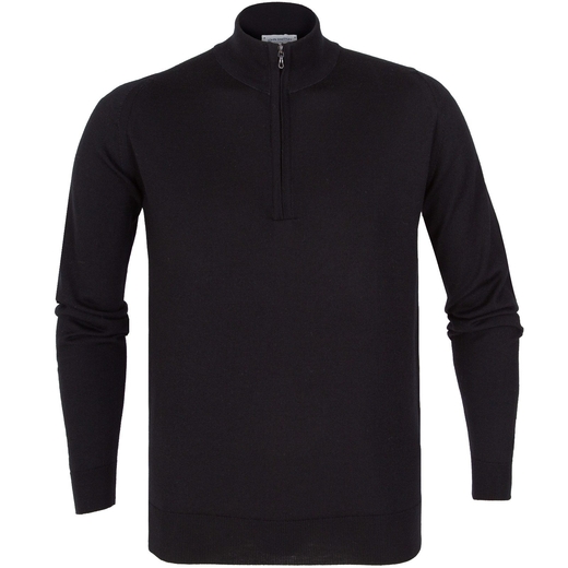 Tapton Luxury Fine Merino 1/2 Zip Pullover-new online-Fifth Avenue Menswear