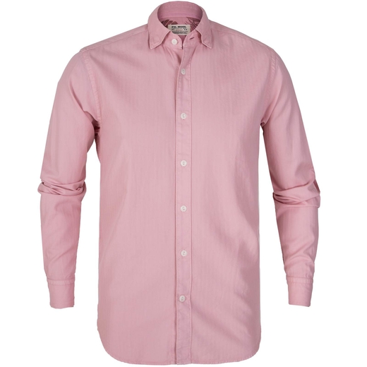 Treviso Herringbone Weave Soft Cotton Shirt-new online-Fifth Avenue Menswear