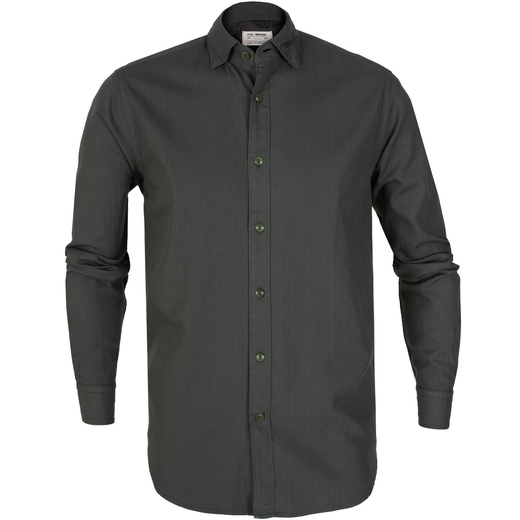 Treviso Herringbone Weave Soft Cotton Shirt-new online-Fifth Avenue Menswear
