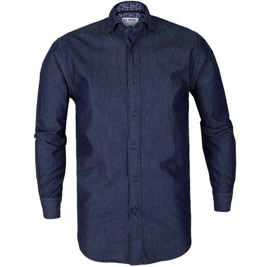 Giuseppe Luxury Light Denim Casual Shirt-new online-Fifth Avenue Menswear