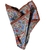 Vintage Floral Print Silk Pocket Square